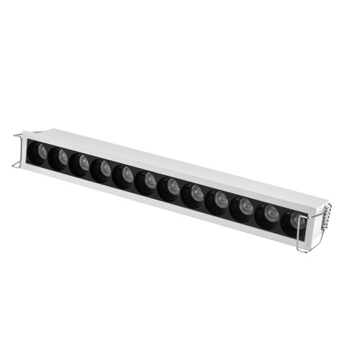 ST762.542.12 Св-к встр. белый LED 1*12W 4000K 1 200Lm Ra 90 24° IP20 L240xW30xH36 170-240V Встраиваемые светильники