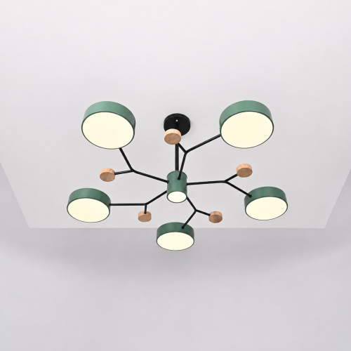 Люстра на штанге MEADE 7 lamps Green 207864-26