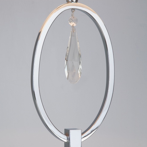 Напольный светильник Eurosvet 01056/1 хром/прозрачный хрусталь Strotskis