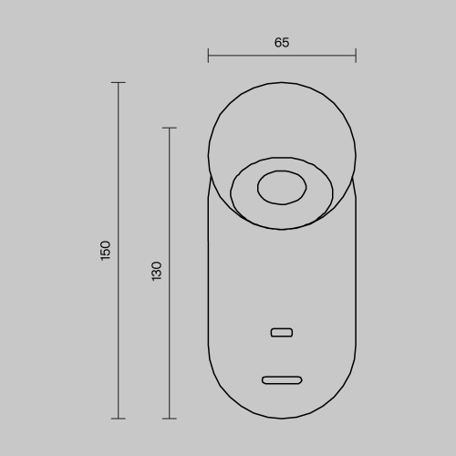 Настенный светильник (бра) Maytoni MOD434WL-L5BS3K