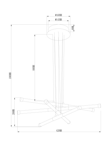 Подвесной светильник Freya FR6098PL-L64BZ