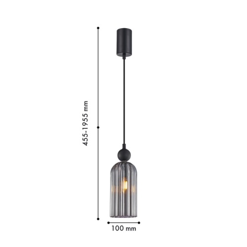 Подвес F-Promo 4366-1P, подвес, D100xH455/1955, 1xE14x40W, excluded