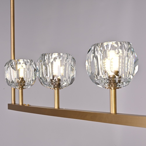 Люстра Rh Boule De Cristal Linear Chandelier 6 Bronze от Imperiumloft 240202-22