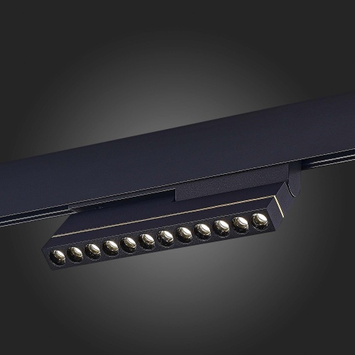 ST805.446.12 Магнитный трековый светильник Черный LED 1*12W 4000K 450Lm Ra&gt;90 36° IP20 L220xW22xH117 SKYLINE 48