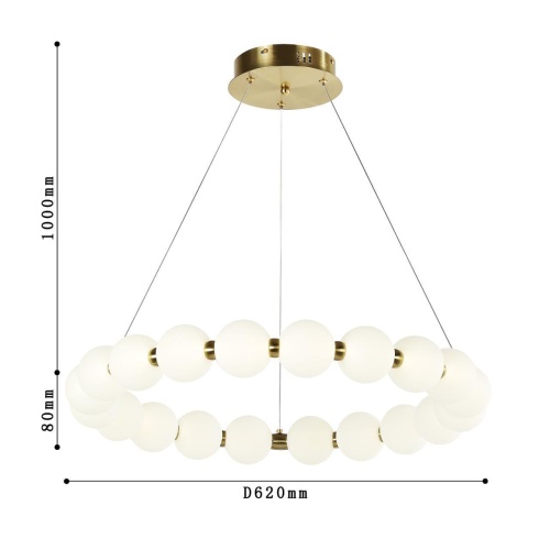 Подвесная люстра Favourite 4014-6P, подвесная люстра, D620xH80/1080, LEDx48W, 3840LM, 4000K, included