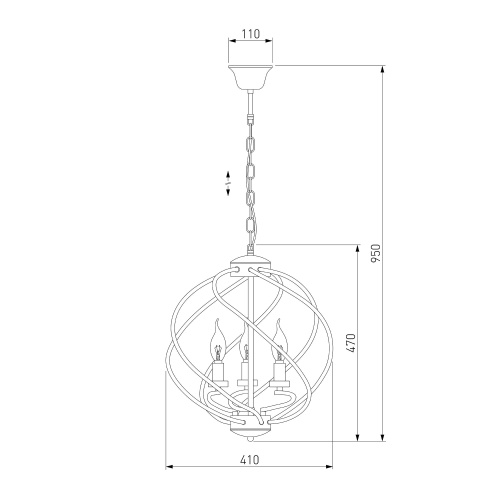 Подвесной светильник Eurosvet 60105/3 черный