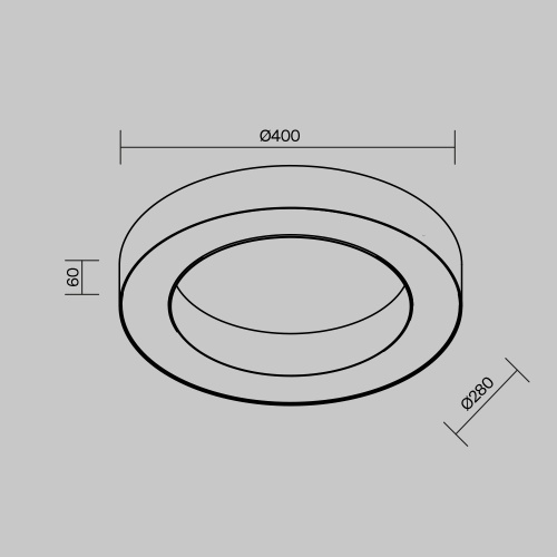 Потолочный светильник Technical C093CL-36W3K-B