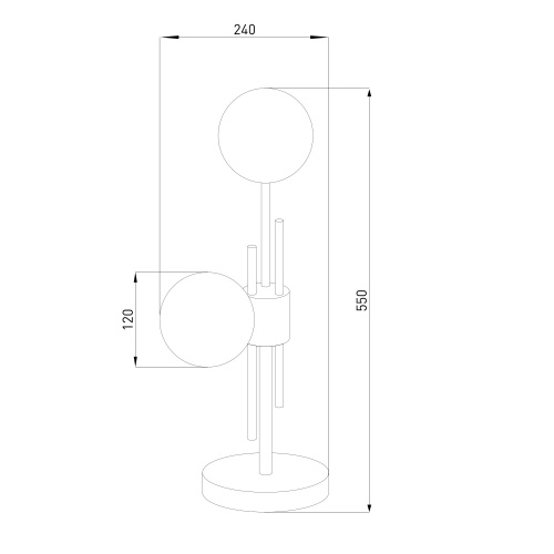 Настольный светильник латунь Eurosvet 01383/2