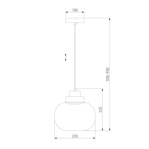 Дымчатый Eurosvet 50241/1 LED /подвесной светильник