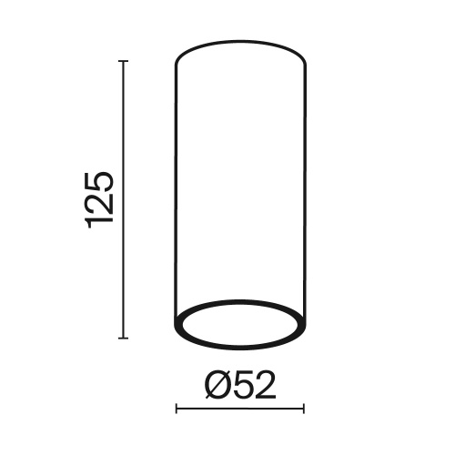 Потолочный светильник Technical C056CL-L12W4K-W-W
