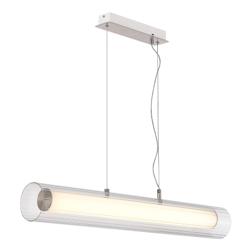 SL2010.103.01 Светильник подвесной ST-Luce Никель/Белый, Прозрачный LED 1*33W 3000K/4000K ЭНФИС