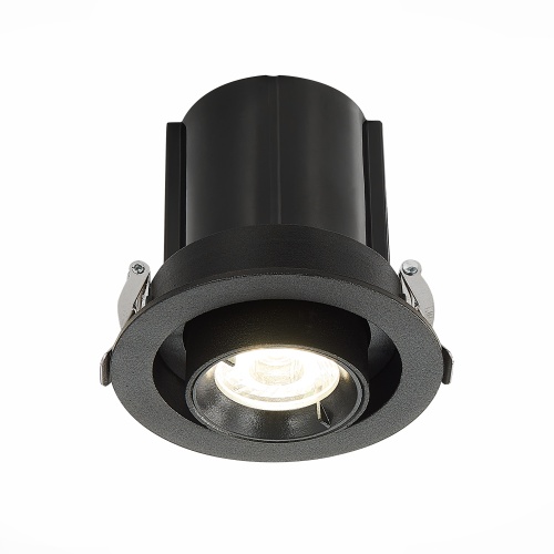 ST702.348.12 Св-к встр. Черный LED 1*12W 4000K 900Lm Ra80 24° IP20 D90xH92 180-240V Встраиваемые светильники