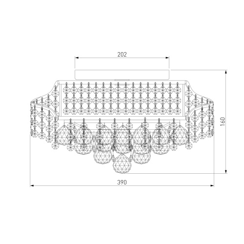 Потолочный светильник Eurosvet 16017/6 хром Strotskis