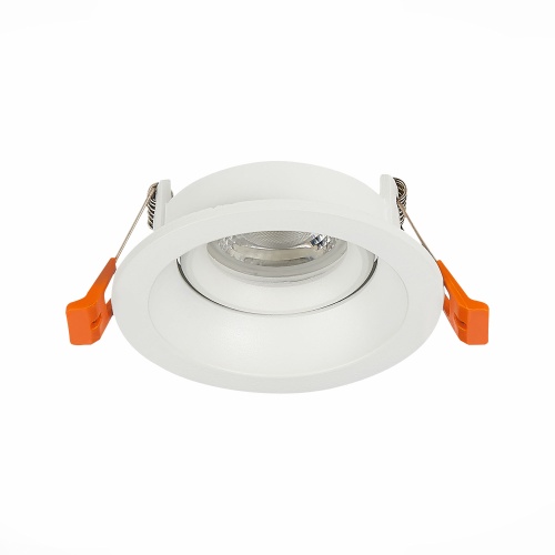 ST208.508.01 Св-к встр. Белый GU10 1*50W  D94xH40 220V Без ламп Встраиваемые светильники