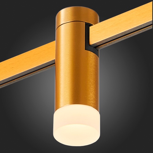 ST812.206.03 Магнитный трековый светильник FARM Золотистый LED 1*3W 3000K 93Lm Ra90 120 IP20 D29xH90 FARM