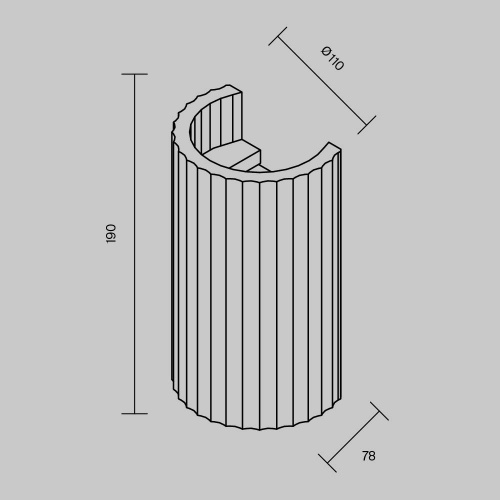 Настенный светильник (бра) Maytoni C124WL-GU10-02-W