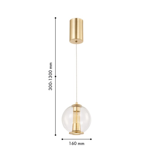 Подвес Favourite 4551-1P, подвес, D160xH300/1300, LEDx7W, 275LM, 4000K, included