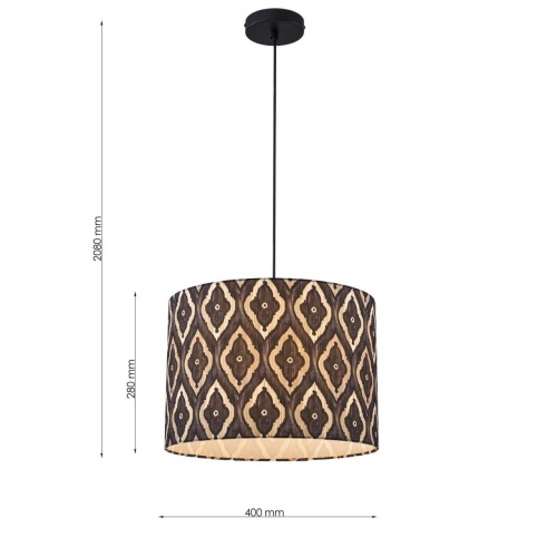 Подвес Favourite 4765-1P, подвес, D400xH310/2080, 1xE27x40W, excluded