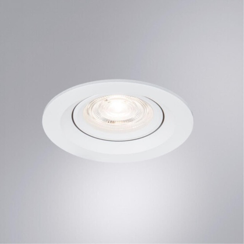 Точечный встраиваемый светильник Arte lamp A2862PL-1WH Светильник потолочный встраиваемый MIRA для MR16 Ø95x27мм белый IP20 монтаж Ø70мм