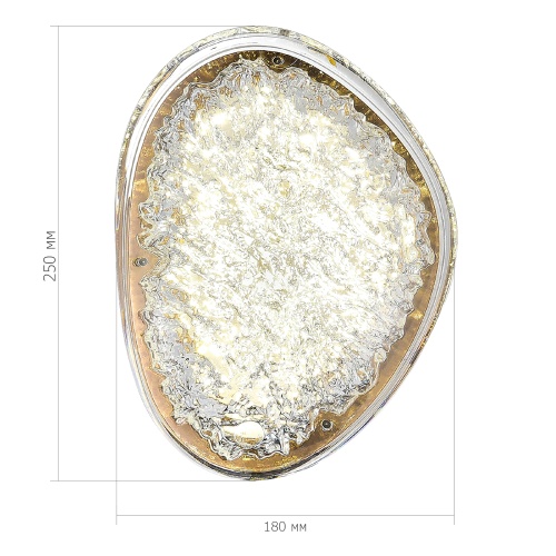 SL6018.203.15 Светильник настенный ST-Luce золотистый / прозрачный LED 1*15W 4000K MYSTERY