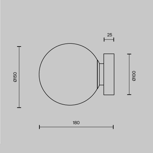 Настенный светильник (бра) Maytoni MOD321WL-01W