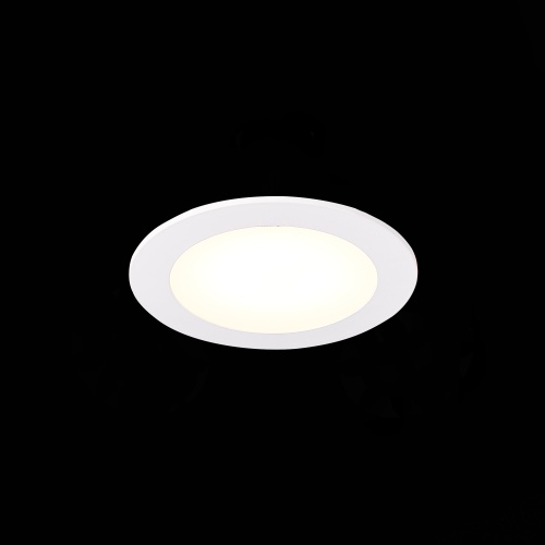 ST209.548.06 Св-к встр. Белый LED 1*6W 4000K 370Lm Ra80 110° IP20 D120xH8 90-265V Встраиваемые светильники