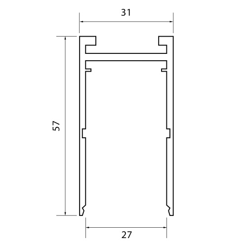 ST015.529.00 Шинопровод SKYLINE 220 накладной ST-Luce Белый SKYLINE 220