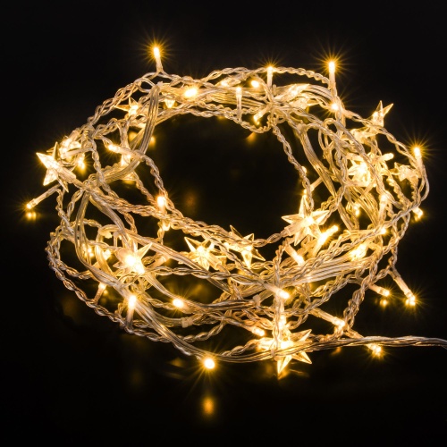 Гирлянда бытовая электрическая бахрома Eurosvet 100-002 теплый белый