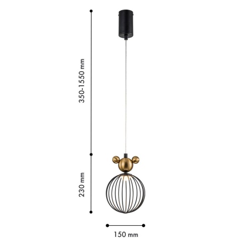 Подвес F-Promo 4748-1P, Подвес, D150xH350/1550, LEDx5W, 230LM, 4000K, included