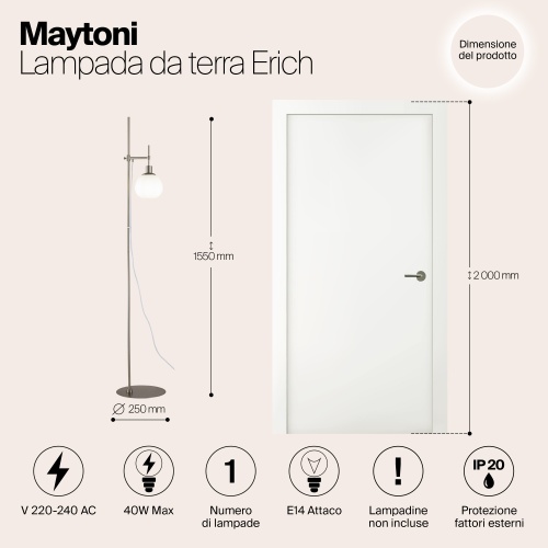 Напольный светильник (торшер) Maytoni MOD221-FL-01-N