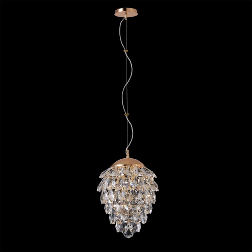 Светильник подвесной Crystal Lux CHARME SP4 GOLD/TRANSPARENT