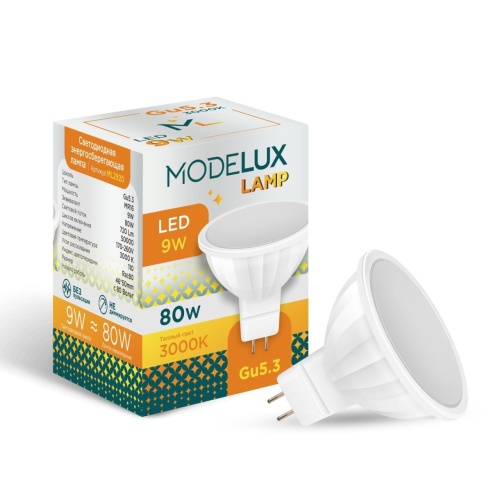 Светодиодная лампа MODELUX lamp ML2920-GU5.3-9W-3000