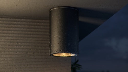 Уличный потолочный светильник Outdoor O307CL-01B