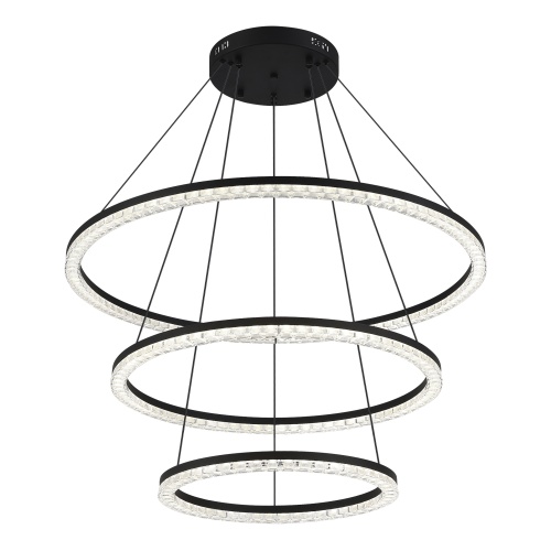 SL1018.403.03 Светильник подвесной ST-Luce черный/прозрачный LED 1*130W 4000K EUCLIDICS