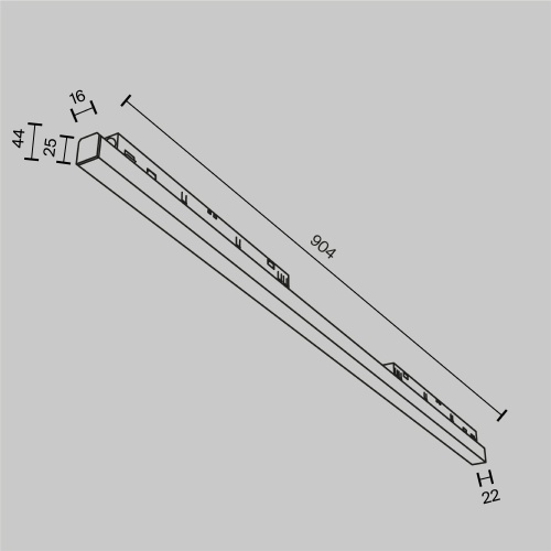 Трековый светильник Technical TR030-4-30W3K-WW-DS-B
