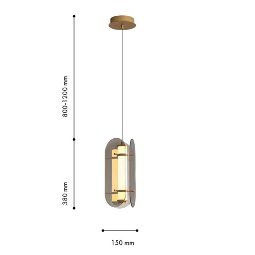 Подвес Favourite 4625-2P, подвес, D190xH420/1925, LEDx16W, 860LM, 3000K, included