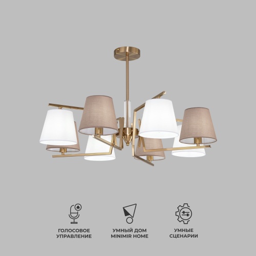  Eurosvet 60149/8/ потолочный светильник/ латунь Smart