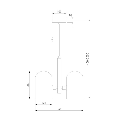 Подвесной светильниклатунь Eurosvet 50357/3