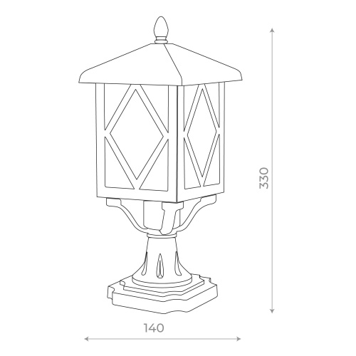 SL084.403.01 Светильник уличный подвесной ST-Luce Черный/Черный, Прозрачный E27 1*60W LORNE