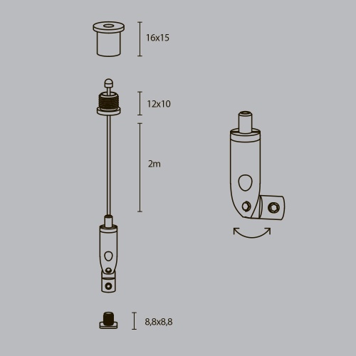 Комплектующие для профиля Led Strip ALM-3535R-P-2M