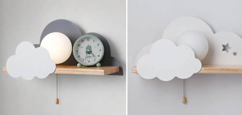 Бра С Полкой Серое Облако Wall Lamp Gray Cloud от Imperiumloft 156715-22