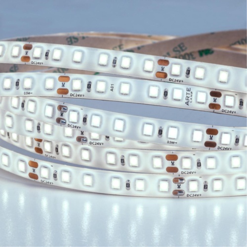 Arte lamp A2412008-06-6K Светодиодная лента 24В 9,6Вт/м 1000Лм/м 6000К 90+ 8мм SMD2835 120шт/м 5м IP65