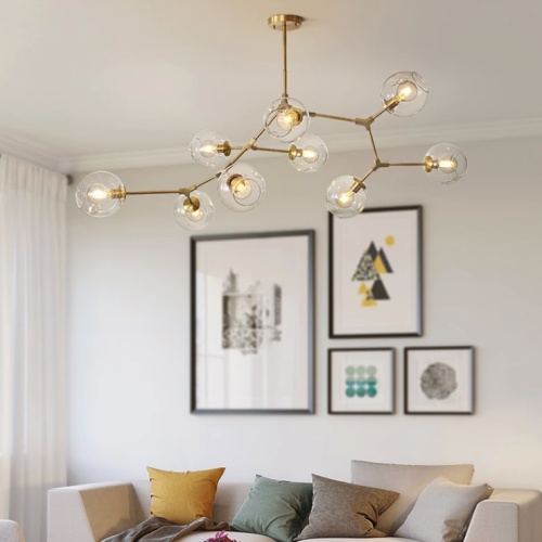 Люстра Адель Branching Bubble Chandelier L7 Black Amber от Imperiumloft 239858-22