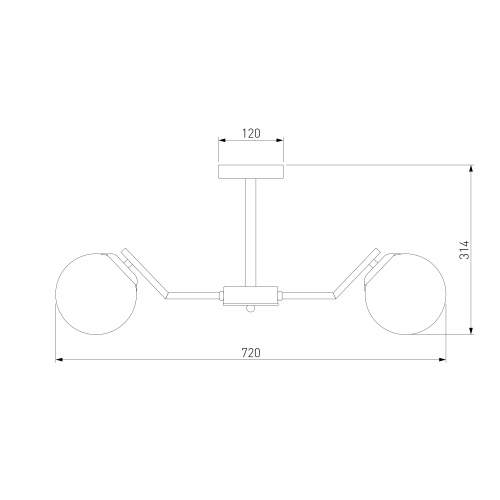 Потолочный светильник Eurosvet 70154/6 латунь