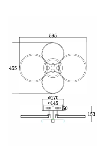 Потолочный светильник Freya FR10018CL-L40W