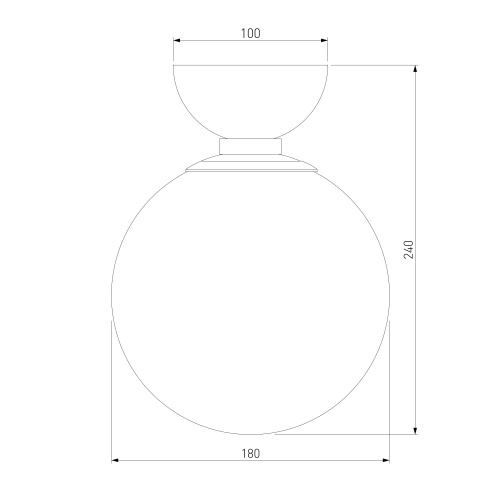 Потолочный светильник латунь Eurosvet 30197/1
