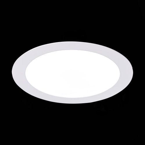 ST209.538.15 Св-к встр. Белый LED 1*15W 3000K 1 020Lm Ra80 110° IP20 D190xH8 90-265V Встраиваемые светильники