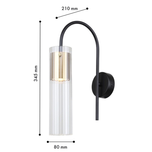 Бра F-Promo 4740-1W, настенный светильник, D210xW80xH345, 1xGU10x35W, excluded