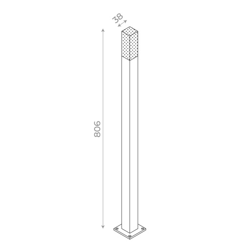 SL101.415.01 Светильник уличный наземный ST-Luce черный/Белый LED 1*3W 4000K VIVO