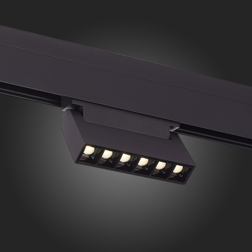 ST364.446.06 Магнитный трековый светильник Черный LED 1*6W 4000K 532Lm Ra&gt;80 36° IP20 L120xW22xH108 SKYLINE 48